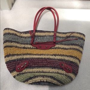 balenciaga woven bag